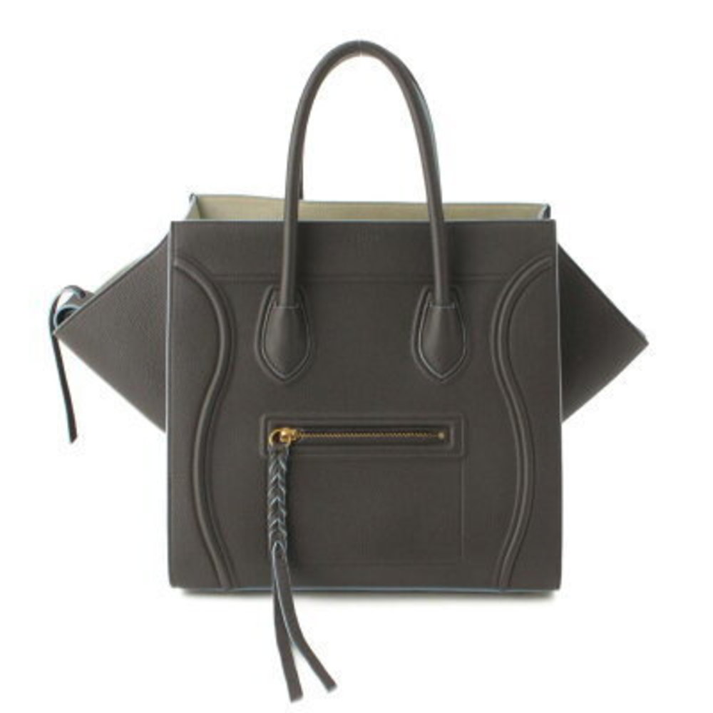 Celine Luggage Phantom Handbag Dark Grey